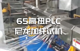 65高扭+PLC，尼龍加纖雙螺桿造粒機(jī)試機(jī)